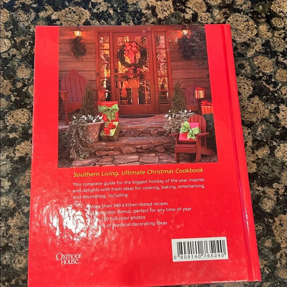 Southern Living Christmas Cookbook - Festive Red Cover